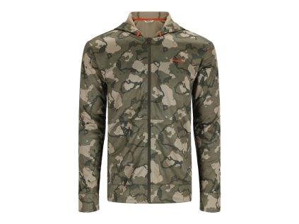 Simms Challenger Full-Zip Hoody (Farba Regiment Camo Olive Drab, Veľkosť XL)