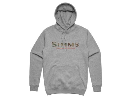 Simms Logo Hoody (Farba Grey Heather, Veľkosť 3XL)