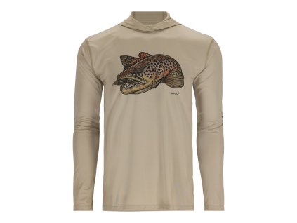 Tech Hoody - Artist Series (Farba Stone/Brown Trout, Veľkosť S)