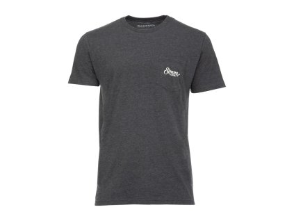 Simms Two Tone Pocket Tee (Farba Charcoal Heather, Veľkosť L)