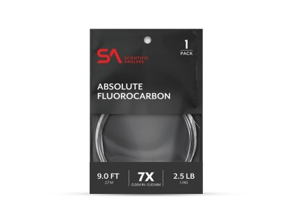 Absolute Fluorocarbon Leader 12' (Farba Clear, Veľkosť 6 lb (0,18 mm))