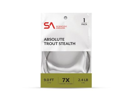 Absolute Trout Stealth Leader 9' (Farba Green, Veľkosť 7X (0,10 mm))