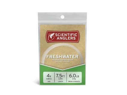 Freshwater Leader 7.5ft (Farba Clear, Veľkosť 4X (0,18 mm))