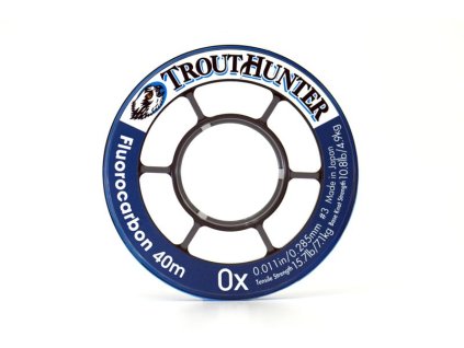TroutHunter Fluorocarbon Tippet (Farba Clear, Veľkosť 0X (0,285 mm) 40m)