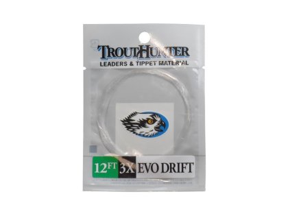 TroutHunter EVO Drift Leader 12ft (Farba Clear, Veľkosť 3X (0,205 mm))