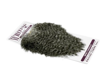 Spey Hackle Hen Saddle (Farba Grizzly)