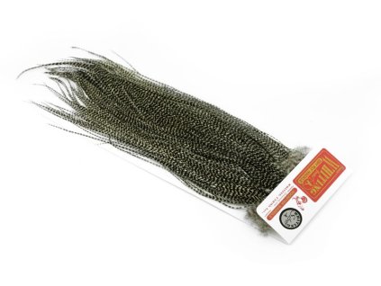 Whiting Silver Midge Saddle (Farba Grizzly)