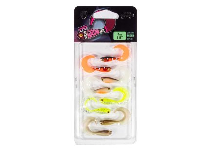 Fox Rage Micro Grub Mixed Colour Lure Pack (Variant Rage UV Micro gb 4cm x 8pcs RW HO CA W)