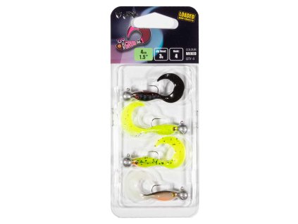 Fox Rage Ultra UV Micro Grub Mixed Colour Loaded Lure Pack (Variant Rage Micro Grub Tail  MX UV CP LOADED 2)