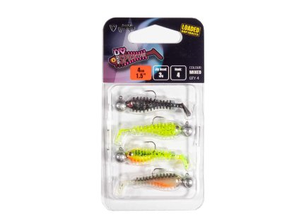 Fox Rage Ultra UV Micro Spikey Mixed Colour Loaded Lure Pack (Variant Rage Micro Spikey Fry Mx UV CP LOADED 2)