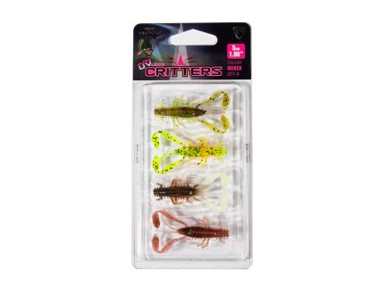 Fox Rage Ultra UV Micro Critter Mixed Colour Lure Pack (Variant UV Micro Critter 5cm x 4pcs)