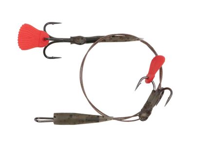 Fox Rage Predator Kwik Change Paternoster Traces (Variant Fox Rage Predator Kwik Change Paternoster Trace 30cm Size 4 Barbed)