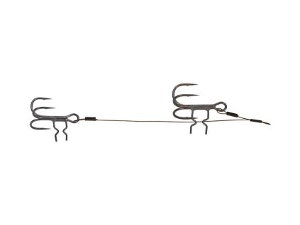 Fox Rage Strike Point Double Stingers (Variant Rage Strike Point Double Stinger: 18cm and 7cm  / 1 and 2 hooks / 18kg/40lb wire x 2)