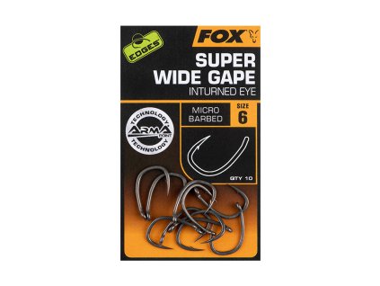 Fox EDGES™ Super Wide Gape (In-Turned Eye) (Variant Edges Armapoint Super Wide Gape (inturned eye) - Size 6)