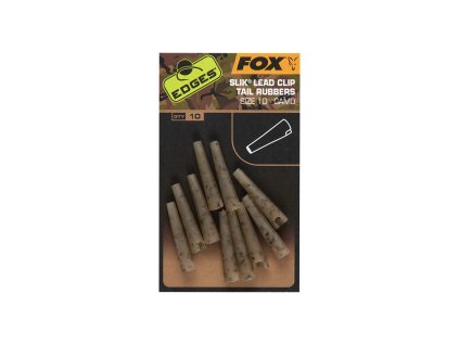 Fox EDGES™ Camo Slik Lead Clip Tail Rubber (Size 10) (Variant Edges Camo Size 10 Slik lead clip tail rubber)