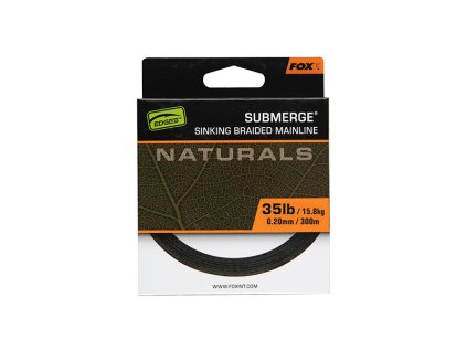 Fox EDGES™ Naturals Submerge Braid (Variant Submerge Naturals sinking braid x 600m 0.38mm 65lb/29.5kg)