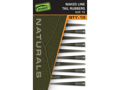 Fox EDGES™ Naturals Naked Line Tail Rubbers - Size 10 (Variant Naturals Sz 10 Naked Line Tail Rubbers)