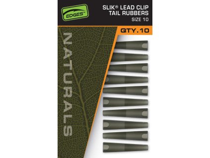 Fox EDGES™ Naturals Slik Lead Clip Tail Rubber - Size 10 (Variant Naturals Sz10 Slik Lead Clip Tail Rubber)