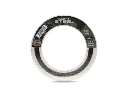 Fox Soft Steel Fleck Camo Leader (Variant Soft Steel Fleck Camo Leader 60lb (27.3kg) 0.70mm x 80m)