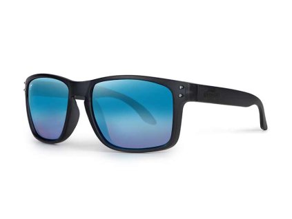 Fox Rage Transparent Black Brown Lens Mirror Blue Sunglasses (Variant Transparent Black Brown Lens Mirror Blue Eyewear)
