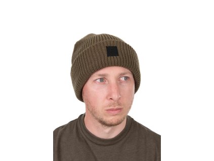 Fox Olive Merino Blend Beanie Hat (Variant Olive Merino Blend Beanie)