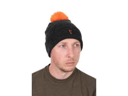 Fox Collection Bobble Hat - Black/Orange (Variant Collection Bobble Hat- B/O)