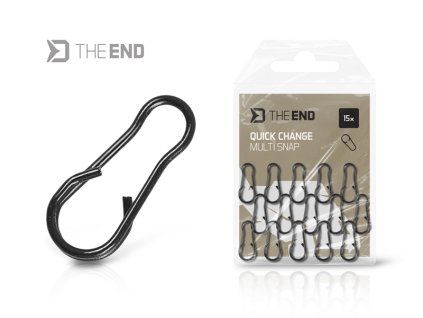 Rýchlovýmenný klip Delphin TheEND Multi Snap / 15ks