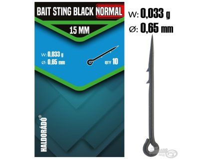 HALDORÁDO Bait Sting Black Normal 15 mm