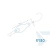Plandavka Delphin RYBO (Variant Plandavka Delphin RYBO 0.5g WAMP Hook #8)