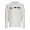 Simms Logo Shirt LS (Farba Black, Veľkosť M)