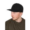Fox Black/Camo Flat Peak Snapback Cap (Variant Black / Camo Snapback hat)