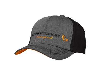 savage gear ksiltovka strike cap onesize grey melange black