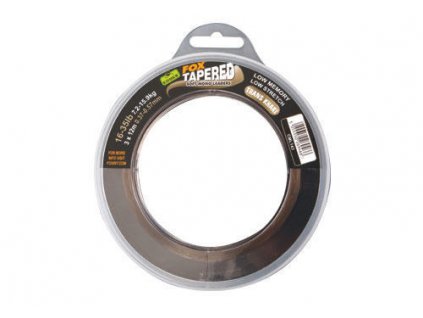 Fox Odhozový monofil Soft Tapered Leader Trans Khaki 3x12 m-Průměr 0,37-0,57mm