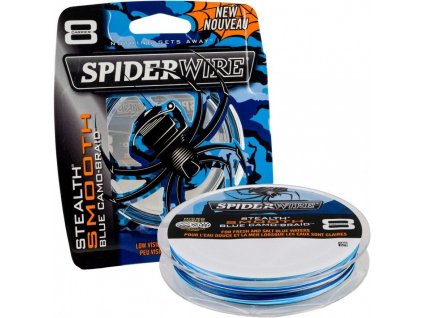 Šňůra SPIDERWIRE 8 Blue Camo 0,12MM 137M