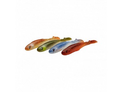 SLENDER SCOOP SHAD 11CM 7G CLEAR WATER MIX 4PCS