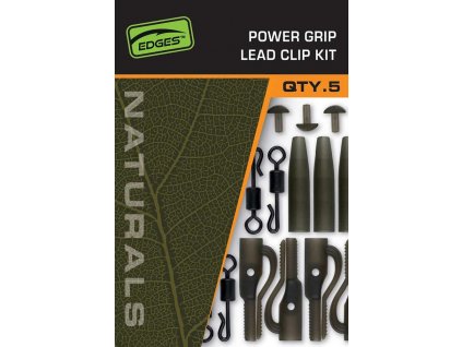 fox montaz edges naturals power grip lead clip kit 5 ks