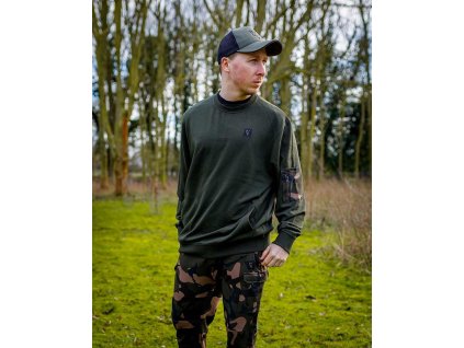 fox mikina lw khaki jumper (1)