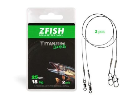 zfish lanko titanium leader 15cm 7kg 2ks