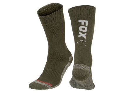 fox ponozky collection green silver thermolite long sock