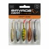 CRAFT SHAD 8.8CM 4.2G CLEAR WATER MIX 5PCS