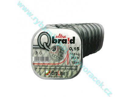 Q braid ultra 6x cerna 7 15 m