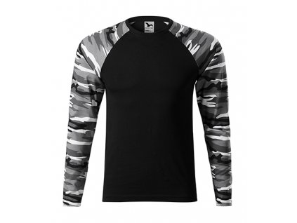 Label Camouflage LS 166 Triko unisex - maskáčový rukáv