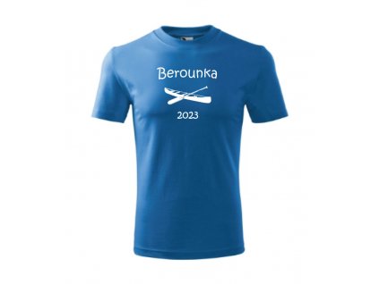 Dětské vodácká tričko Berounka 2023 azurova – kopie