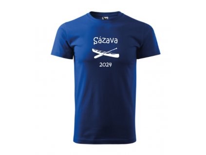 Dětské vodácká tričko Sázava 2024 kralovskamodra