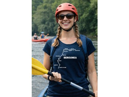 tričko berounka mapa reky