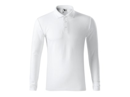 Pique Polo LS Polokošile pánská (Velikost S, Varianta bílá)