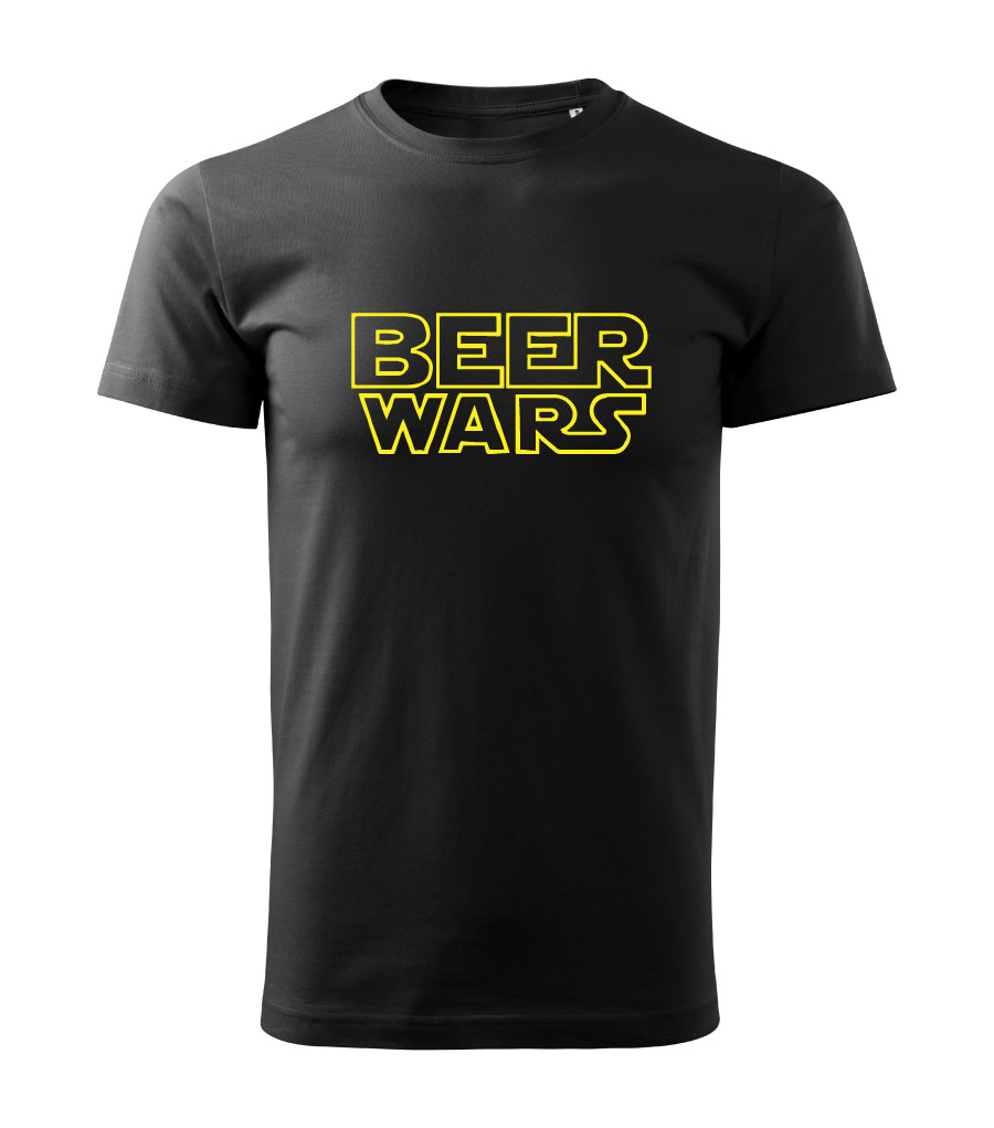 Pánské tričko BEER WARS Barva textilu: Černá, Velikost oblečení: XS