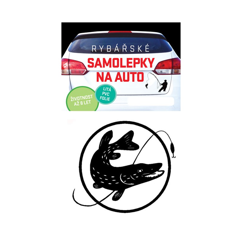 SAMOLEPKA NA AUTO ŠTIKA Barva samolepky: Černá