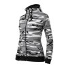 Camo Zipper Mikina dámská (Velikost XS, Varianta camouflage gray)