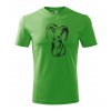 tričko s mucflonem zelené